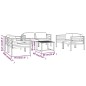 vidaXL Set muebles de jardín 7 pzas y cojines aluminio gris antracita vidaXL Set muebles de jardín 7 pzas y cojines aluminio gris antracita