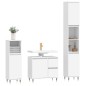 vidaXL Juego de muebles de baño 3 pzas madera contrachapada blanco vidaXL Juego de muebles de baño 3 pzas madera contrachapada blanco