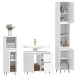 vidaXL Juego de muebles de baño 3 pzas madera contrachapada blanco vidaXL Juego de muebles de baño 3 pzas madera contrachapada blanco