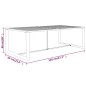 vidaXL Set muebles de jardín 7 pzas y cojines aluminio gris antracita