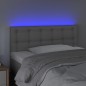 vidaXL Cabecero con LED cuero sintético gris 90x5x78/88 cm vidaXL Cabecero con LED cuero sintético gris 90x5x78/88 cm