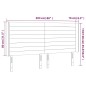 vidaXL Cabecero con LED de tela color crema 203x16x118/128 cm vidaXL Cabecero con LED de tela color crema 203x16x118/128 cm