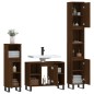 vidaXL Set de muebles baño 3 pzas madera contrachapada roble marrón vidaXL Set de muebles baño 3 pzas madera contrachapada roble marrón