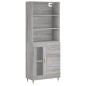 vidaXL Aparador alto madera contrachapada gris sonoma 69,5x34x180 cm vidaXL Aparador alto madera contrachapada gris sonoma 69,5x34x180 cm