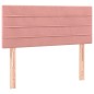 vidaXL Cama box spring con colchón terciopelo rosa 120x200 cm vidaXL Cama box spring con colchón terciopelo rosa 120x200 cm
