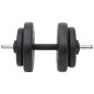 vidaXL Juego de barras y mancuernas con discos 60 kg vidaXL Juego de barras y mancuernas con discos 60 kg