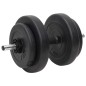 vidaXL Juego de barras y mancuernas con discos 60 kg vidaXL Juego de barras y mancuernas con discos 60 kg