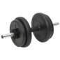 vidaXL Juego de barras y mancuernas con discos 60 kg vidaXL Juego de barras y mancuernas con discos 60 kg