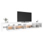 vidaXL Mueble de TV con luces LED blanco 290x36,5x40 cm