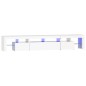 vidaXL Mueble de TV con luces LED blanco brillante 230x36,5x40 cm vidaXL Mueble de TV con luces LED blanco brillante 230x36,5x40 cm