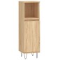 vidaXL Set de muebles de baño 3 pzas madera contrachapada roble Sonoma vidaXL Set de muebles de baño 3 pzas madera contrachapada roble Sonoma