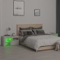 vidaXL Mesitas de noche con luces LED 2 uds gris hormigón 70x36,5x40cm vidaXL Mesitas de noche con luces LED 2 uds gris hormigón 70x36,5x40cm