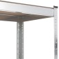 vidaXL Estantería 5 niveles 2 uds acero madera contrachapada plateado vidaXL Estantería 5 niveles 2 uds acero madera contrachapada plateado