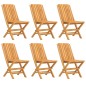 vidaXL Juego de comedor de jardín 7 piezas madera maciza de teca vidaXL Juego de comedor de jardín 7 piezas madera maciza de teca