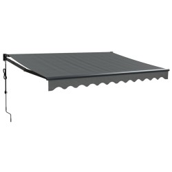 vidaXL Toldo retráctil automático gris antracita 3x2,5 m