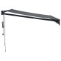 vidaXL Toldo retráctil automático gris antracita 3x2,5 m vidaXL Toldo retráctil automático gris antracita 3x2,5 m