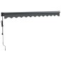 vidaXL Toldo retráctil automático gris antracita 3x2,5 m vidaXL Toldo retráctil automático gris antracita 3x2,5 m