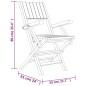 vidaXL Juego de comedor de jardín 7 piezas madera maciza de teca