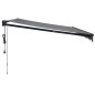 vidaXL Toldo retráctil automático gris antracita 4x3 m vidaXL Toldo retráctil automático gris antracita 4x3 m