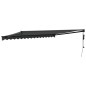 vidaXL Toldo retráctil automático gris antracita 4x3 m vidaXL Toldo retráctil automático gris antracita 4x3 m