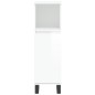 vidaXL Set muebles de baño 3 piezas madera contrachapada blanco brillo vidaXL Set muebles de baño 3 piezas madera contrachapada blanco brillo