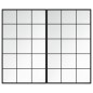 vidaXL Espejos de pared 2 uds metal negro 100x60 cm vidaXL Espejos de pared 2 uds metal negro 100x60 cm