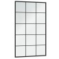 vidaXL Espejos de pared 2 uds metal negro 100x60 cm vidaXL Espejos de pared 2 uds metal negro 100x60 cm