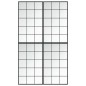 vidaXL Espejos de pared 4 uds metal negro 100x60 cm