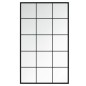 vidaXL Espejos de pared 4 uds metal negro 100x60 cm
