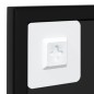 vidaXL Espejos de pared 4 uds metal negro 100x60 cm