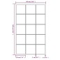 vidaXL Espejos de pared 4 uds metal negro 100x60 cm