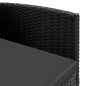 vidaXL Juego de comedor de jardín 9 pzas ratán sintético y acero negro vidaXL Juego de comedor de jardín 9 pzas ratán sintético y acero negro