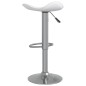 vidaXL Taburete de cocina 2 uds acero cromado cuero artificial blanco vidaXL Taburete de cocina 2 uds acero cromado cuero artificial blanco
