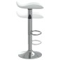 vidaXL Taburete de cocina 2 uds acero cromado cuero artificial blanco vidaXL Taburete de cocina 2 uds acero cromado cuero artificial blanco