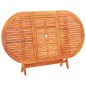 vidaXL Set de comedor de jardín 7 pzas madera eucalipto textilene gris 
