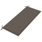 vidaXL Banco de jardín 3 plazas madera eucalipto gris y cojín 150 cm vidaXL Banco de jardín 3 plazas madera eucalipto gris y cojín 150 cm