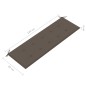 vidaXL Banco de jardín 3 plazas madera eucalipto gris y cojín 150 cm vidaXL Banco de jardín 3 plazas madera eucalipto gris y cojín 150 cm