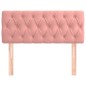 vidaXL Cabecero de terciopelo rosa 100x7x78/88 cm vidaXL Cabecero de terciopelo rosa 100x7x78/88 cm