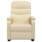 vidaXL Sillón de masaje elevable tela color crema vidaXL Sillón de masaje elevable tela color crema