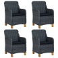 vidaXL Juego de comedor para jardín de 5 piezas gris oscuro vidaXL Juego de comedor para jardín de 5 piezas gris oscuro