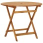vidaXL Comedor de jardín plegable 5 piezas de madera maciza de acacia