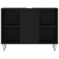 vidaXL Juego de muebles de baño 3 pzas madera contrachapada negro