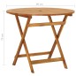 vidaXL Comedor de jardín plegable 5 piezas de madera maciza de acacia