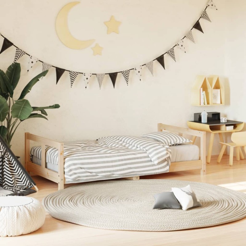 vidaXL Estructura de cama para niños madera maciza de pino 80x160 cm vidaXL Estructura de cama para niños madera maciza de pino 80x160 cm