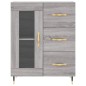 vidaXL Aparador alto madera contrachapada gris sonoma 69,5x34x180 cm vidaXL Aparador alto madera contrachapada gris sonoma 69,5x34x180 cm