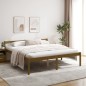 vidaXL Cama personas mayores madera maciza pino marrón miel 180x200 cm