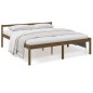 vidaXL Cama personas mayores madera maciza pino marrón miel 180x200 cm