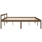 vidaXL Cama personas mayores madera maciza pino marrón miel 180x200 cm