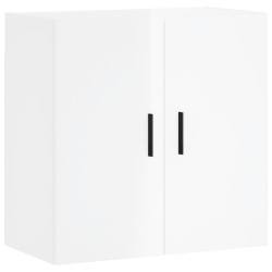 vidaXL Armario de pared madera de ingeniería blanco brillo 60x31x60 cm