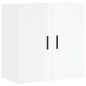 vidaXL Armario de pared madera de ingeniería blanco brillo 60x31x60 cm vidaXL Armario de pared madera de ingeniería blanco brillo 60x31x60 cm